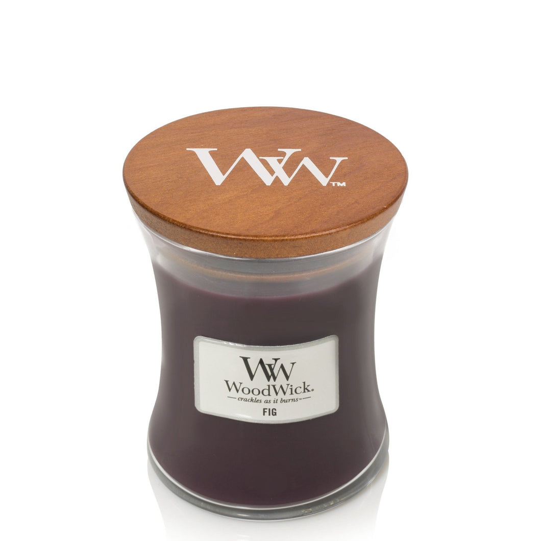 Woodwick Candle Fig by Yankee Medium Hourglass Jar 9.7 oz
