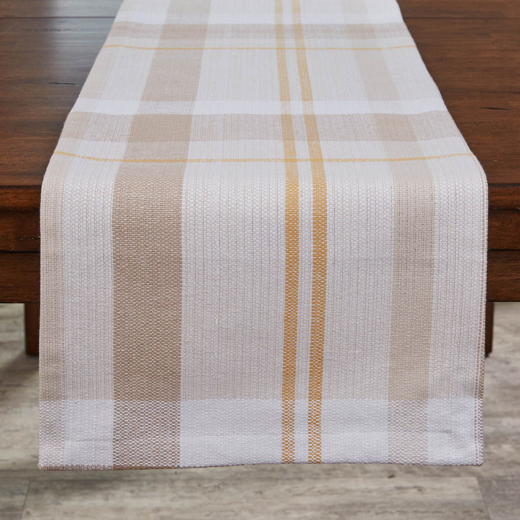 Sunflower Plaid Table Runner 72