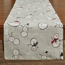 Load image into Gallery viewer, Snow Family Table Runner - 72&quot;L
