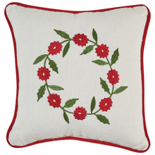 Load image into Gallery viewer, Greenhow Tartan Embroidered Wreath 10&quot; Pillow - Set of 2
