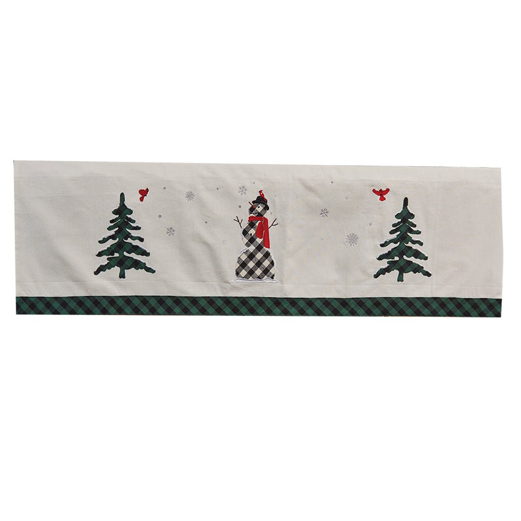 Snowman Mantle Scarf