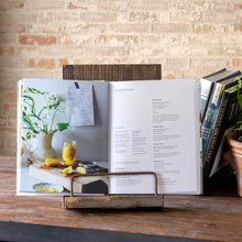 Load image into Gallery viewer, Aged Wooden Cookbook Stand
