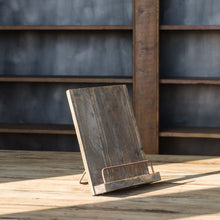 Load image into Gallery viewer, Aged Wooden Cookbook Stand
