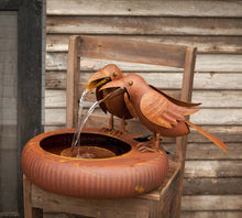 Load image into Gallery viewer, Folk Art Crows Fountain
