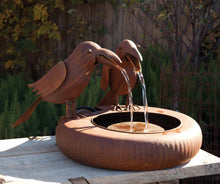 Load image into Gallery viewer, Folk Art Crows Fountain
