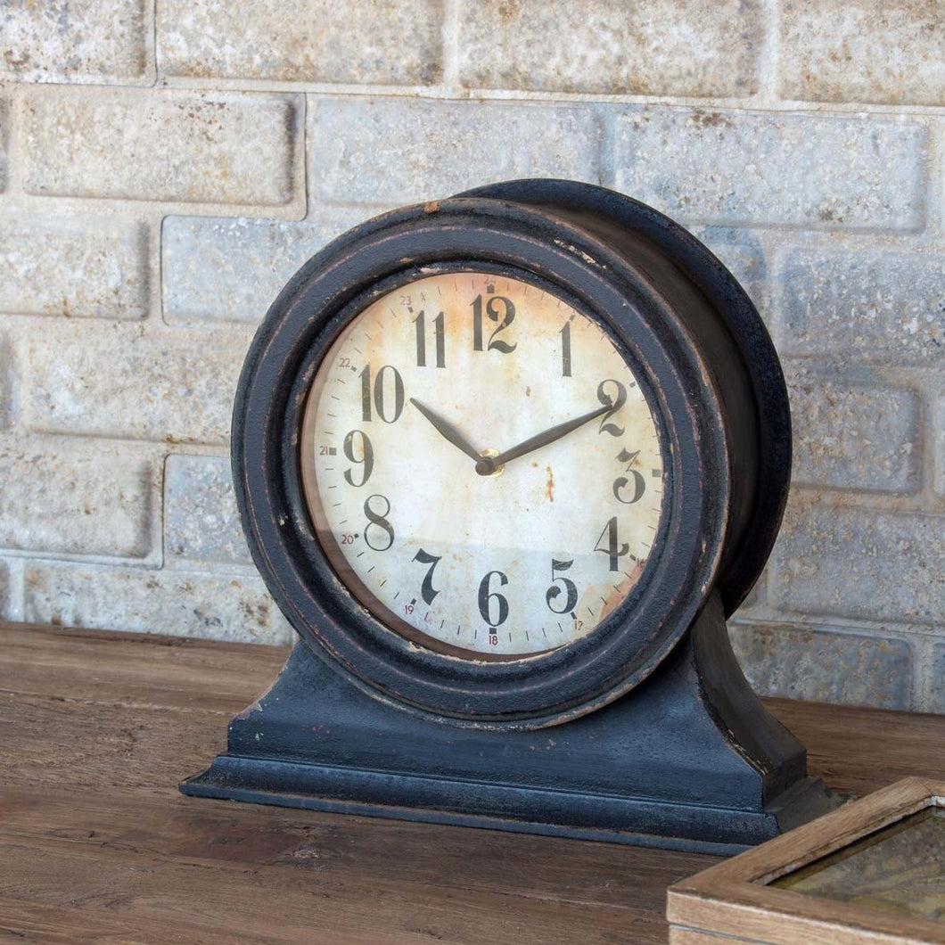 Black Mantel Clock Small