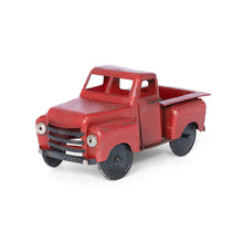 Load image into Gallery viewer, Vintage Red Metal Pick-Up Truck
