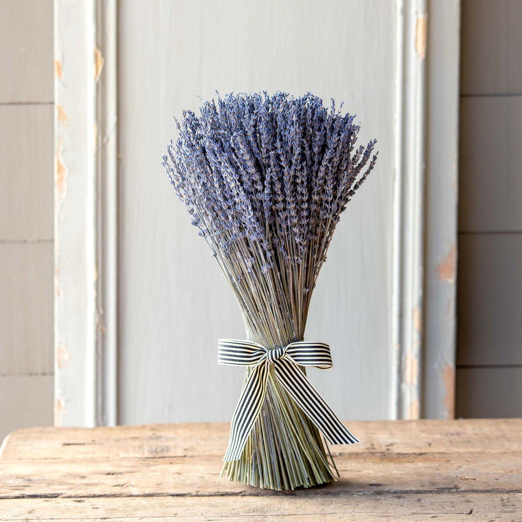 Dried Lavender Bundle with Ribbon, Large