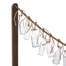 Load image into Gallery viewer, Bottle Garland Vases &amp; Wooden Stanchion

