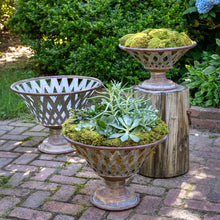 Load image into Gallery viewer, Woven Metal Footed Bowl
