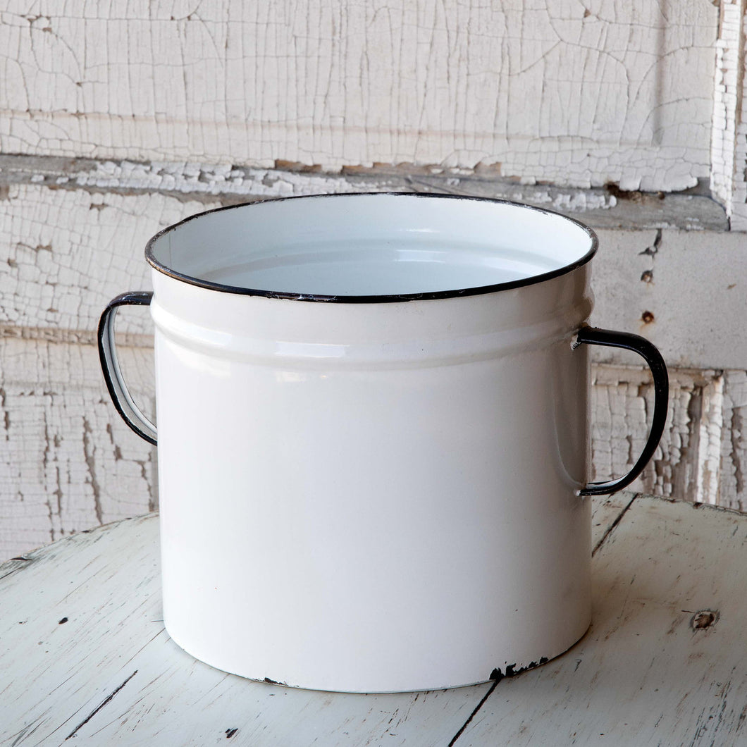 Enamel Painted Can Planter