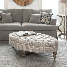 Load image into Gallery viewer, Parisian Tufted Oval Ottoman
