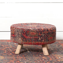 Load image into Gallery viewer, Distressed Print Cotton Chenille Stool
