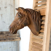 Load image into Gallery viewer, Estate Stone Wall Mount Horse Head
