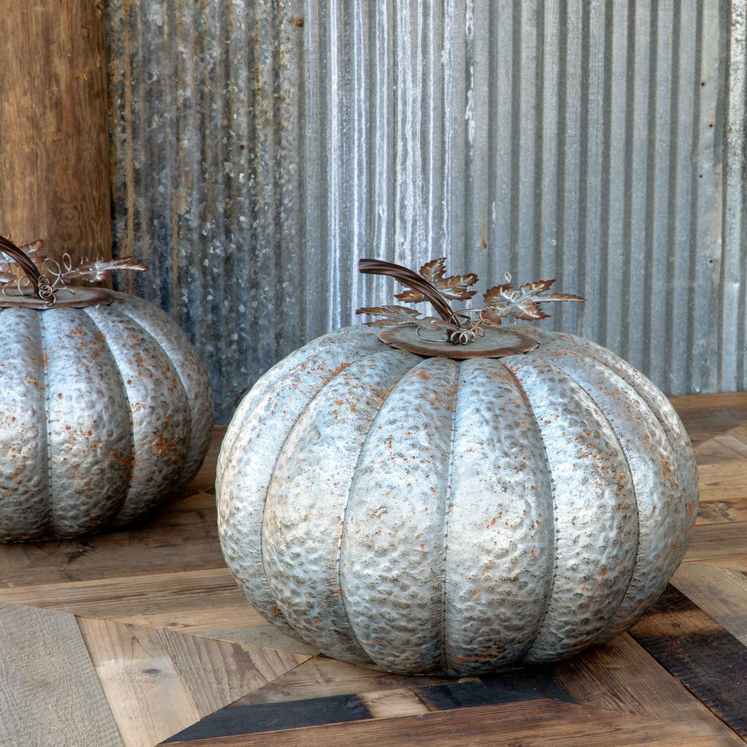 Tin Pumpkin Patch Pumpkin, Large