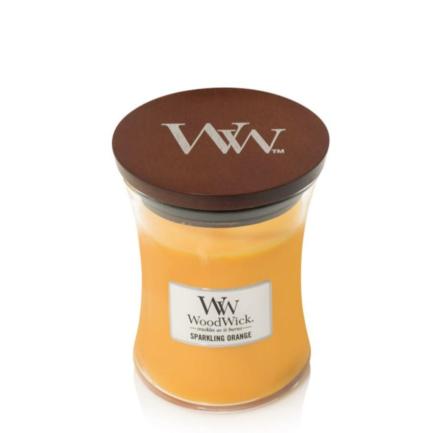 Woodwick Candle Sparkling Orange by Yankee Medium Hourglass Jar 9.7 oz