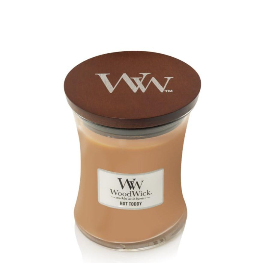 Woodwick Candle Hot Toddy by Yankee Medium Hourglass Jar 9.7 oz