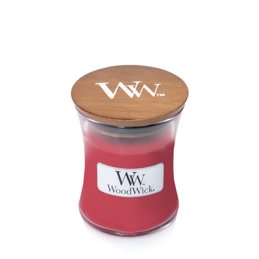 Woodwick Candle Currant by Yankee Small Hourglass Jar 3.4 oz