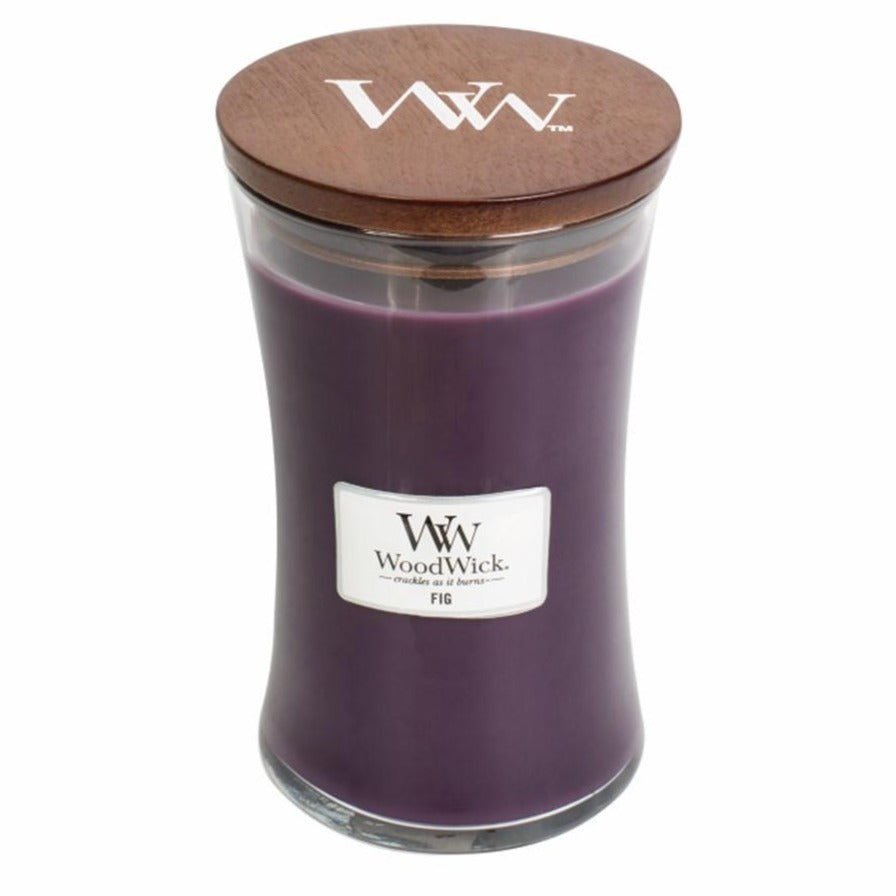 Woodwick Candle Fig by Yankee Large Hourglass Jar 21.5 oz