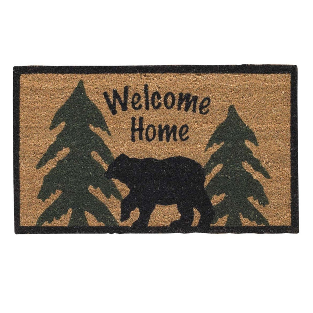 Welcome Home Black Bear Doormat