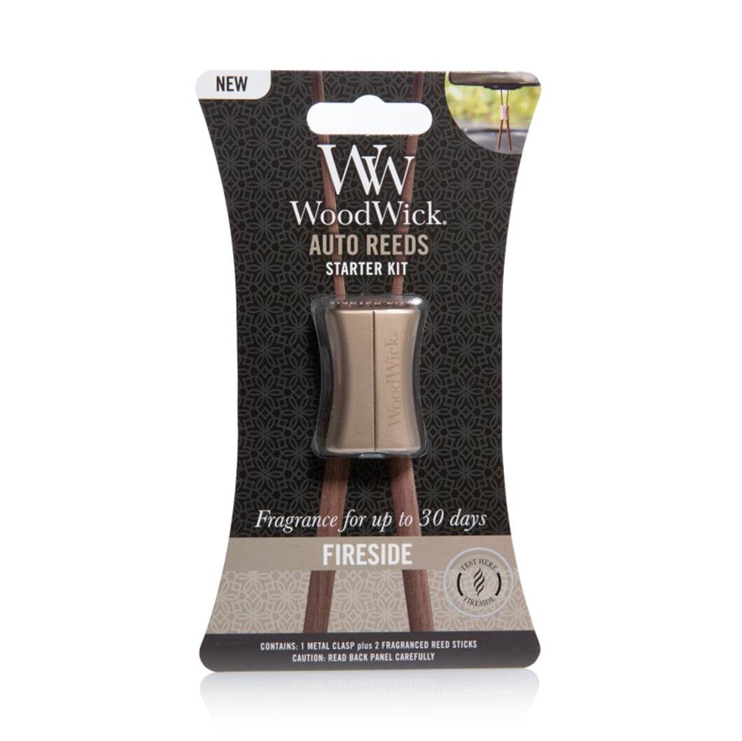 Woodwick Auto Reeds Starter Kit - Fireside