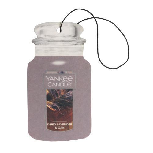 Yankee Candle Classic Car Jar Hanging Air Freshener, Dried Lavender & Oak Scent