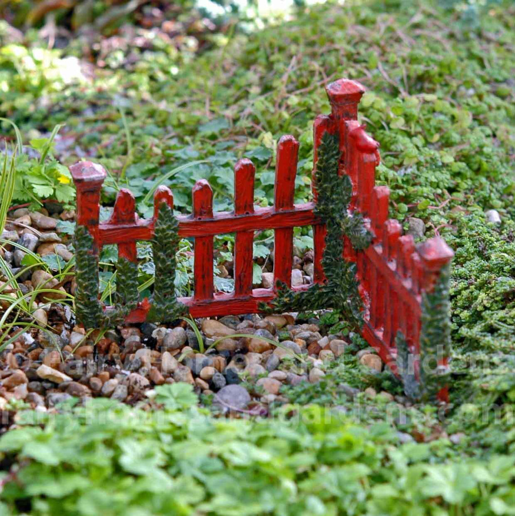 Fairy Garden Red Corner Fence