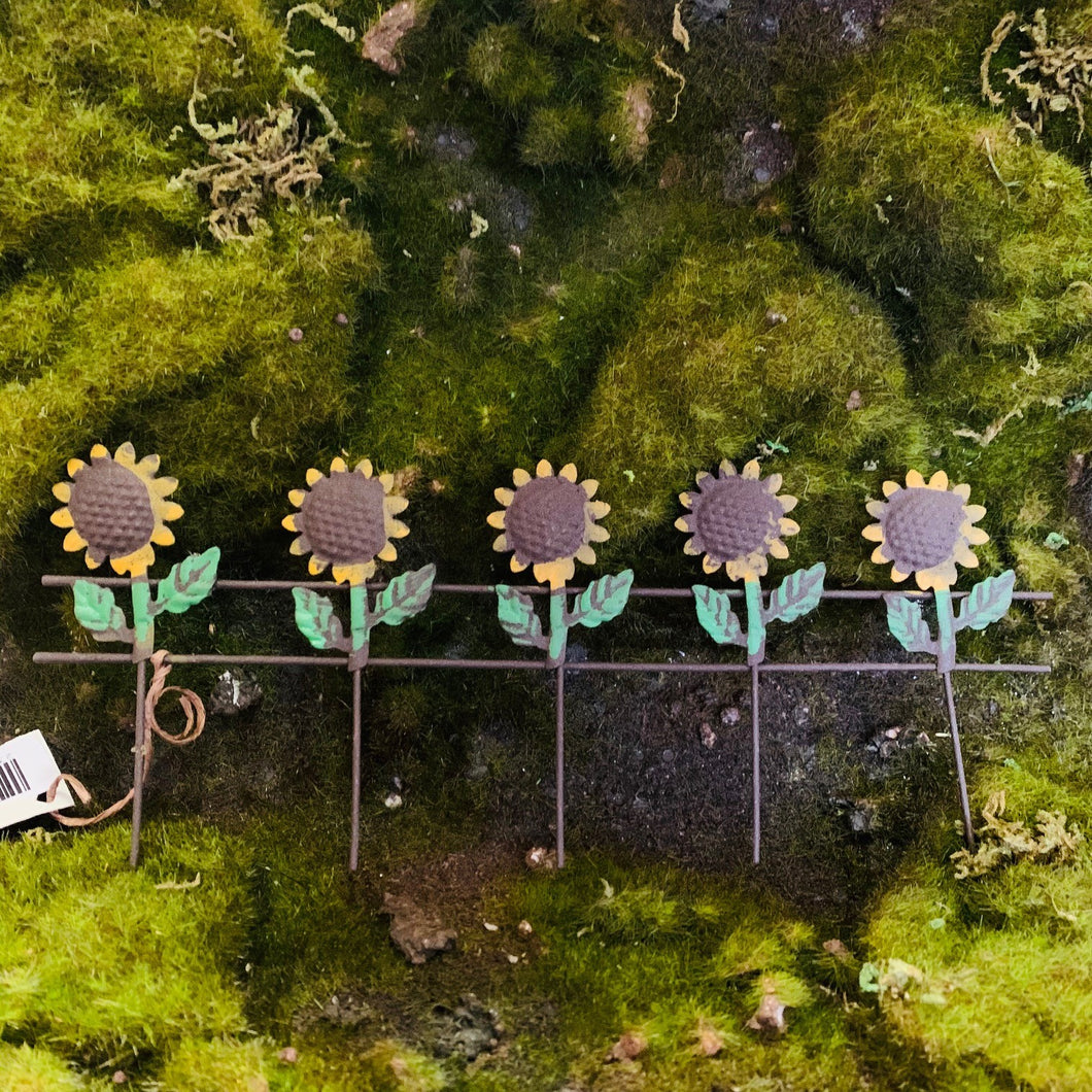 Fairy Garden Sunflower Fence