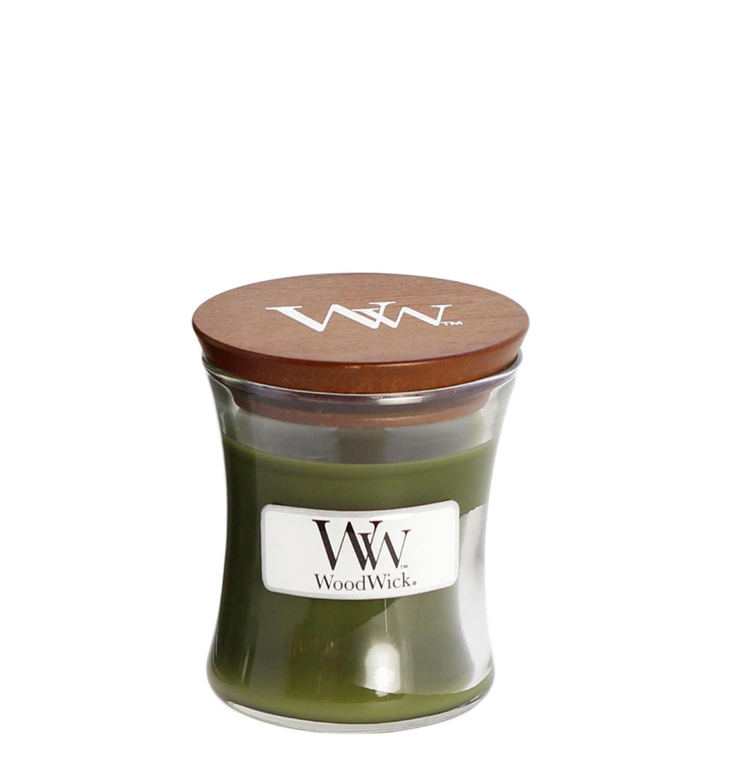 Woodwick Candle Fraiser Fir by Yankee Small Hourglass Jar 3.4 oz