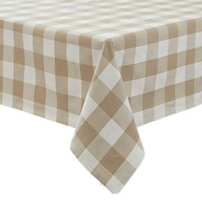 Wicklow Check Tablecloth - Natural