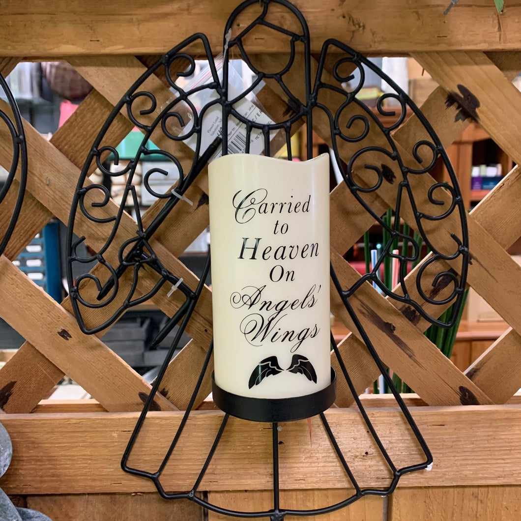 Memorial Angel Stake with LED Candle