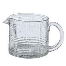 Load image into Gallery viewer, Small Glass Pitcher with Plaid
