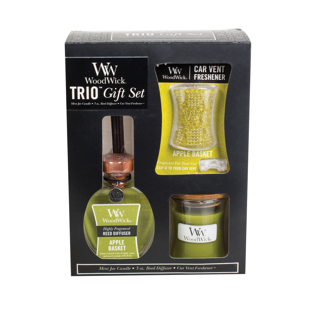 WoodWick Trio Gift Set - Apple Basket