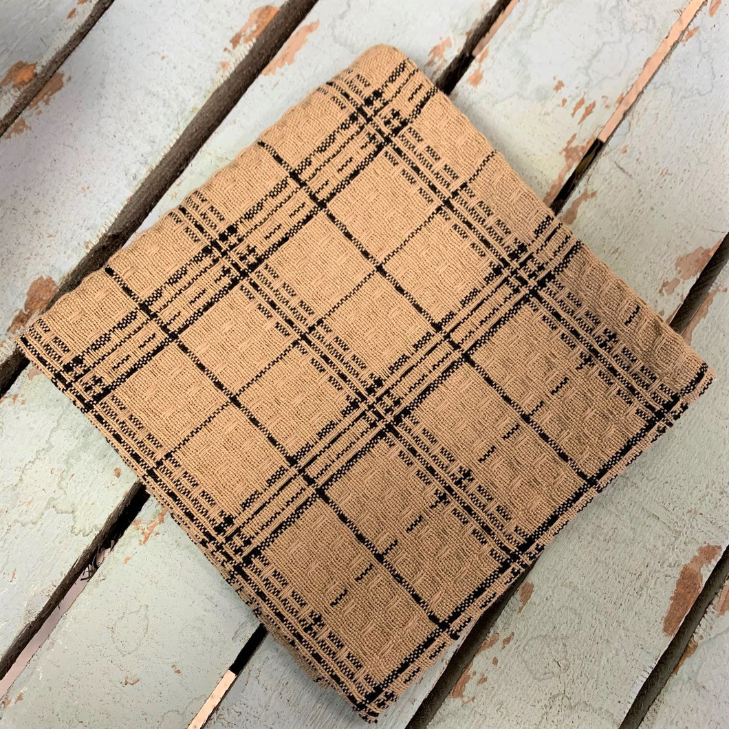 Fieldstone Black Plaid Dishcloth