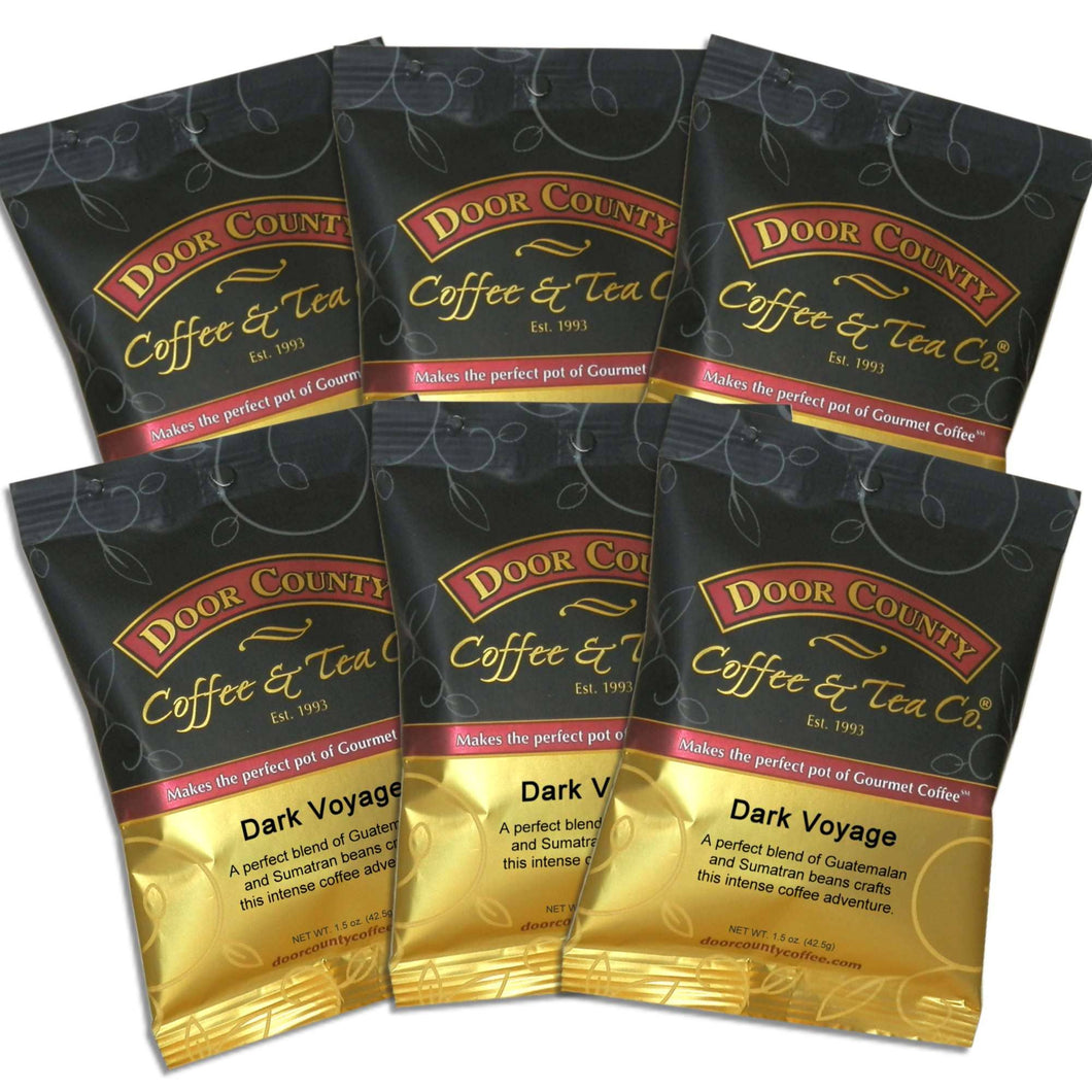 Dark Voyage Coffee Dark Roast Ground, 1.5oz