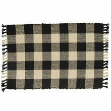 Load image into Gallery viewer, Wicklow Yarn Placemat - Black - Set of 4
