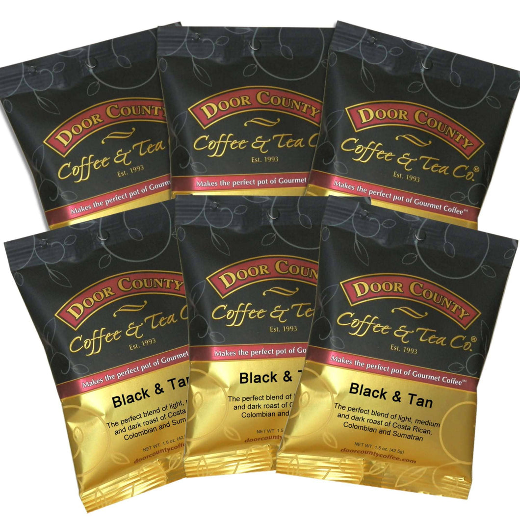 Black and Tan Coffee Medium Roast Ground, 1.5oz