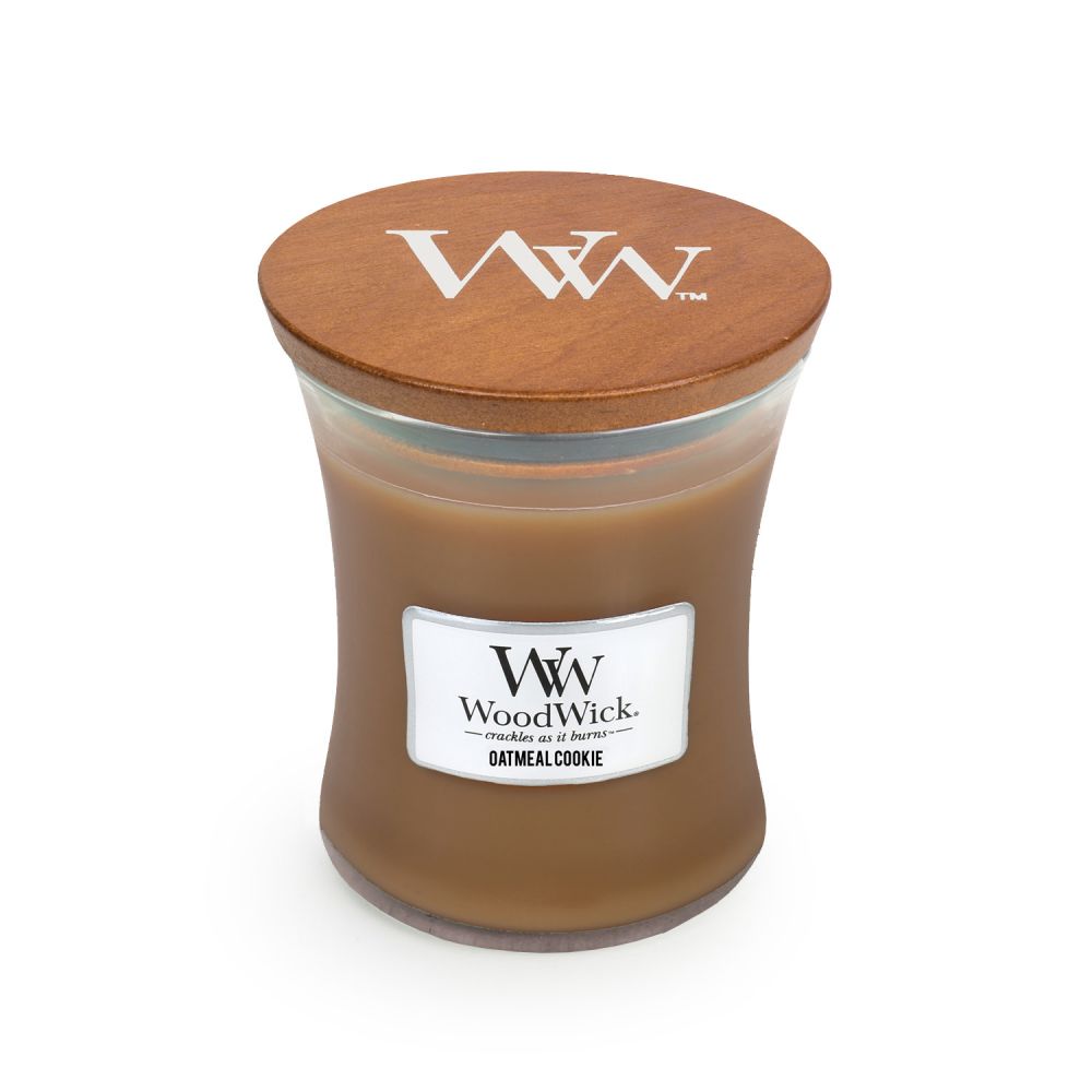 Woodwick Candle Oatmeal Cookie by Yankee Medium Hourglass Jar 9.7 oz