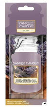 Load image into Gallery viewer, Yankee Candle Classic Car Jar Hanging Air Freshener, Dried Lavender &amp; Oak Scent
